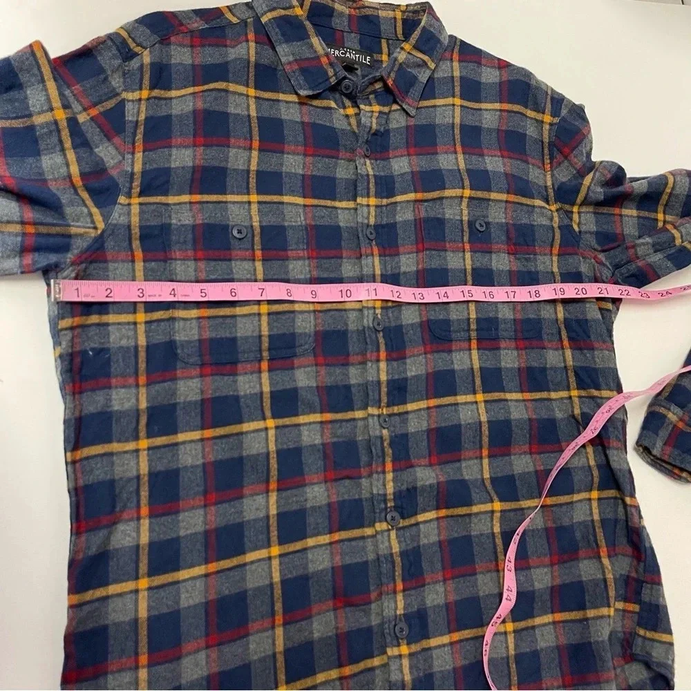 J Crew Shirt Mens Large Multicolor Plaid Long Sleeve Flannel Button Down Cotton